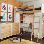 Letto a soppalco elegante per un adolescente