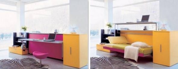 Tavolo-letto all'interno