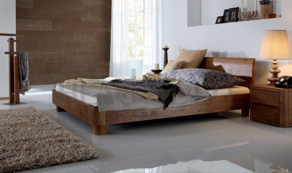 Accogliente camera da letto in stile scandinavo