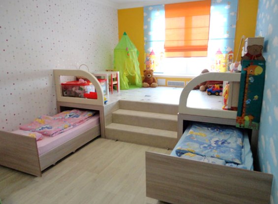 Letti estraibili nella cameretta dei bambini