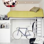 Letto a soppalco per adulti per un piccolo appartamento