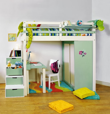 Letto a soppalco per la cameretta del bambino