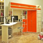 Zona notte e zona lavoro
