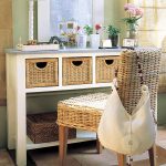 tavolo da trucco con cassetti