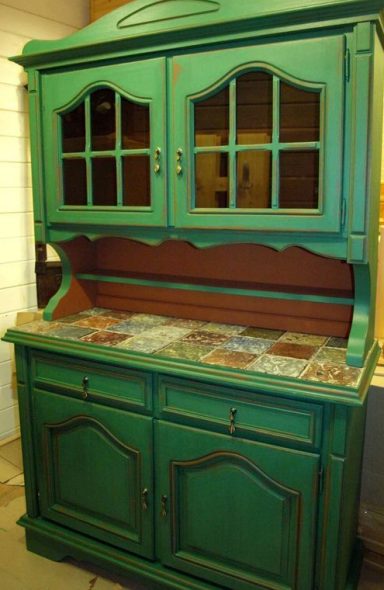 Credenza in malachite