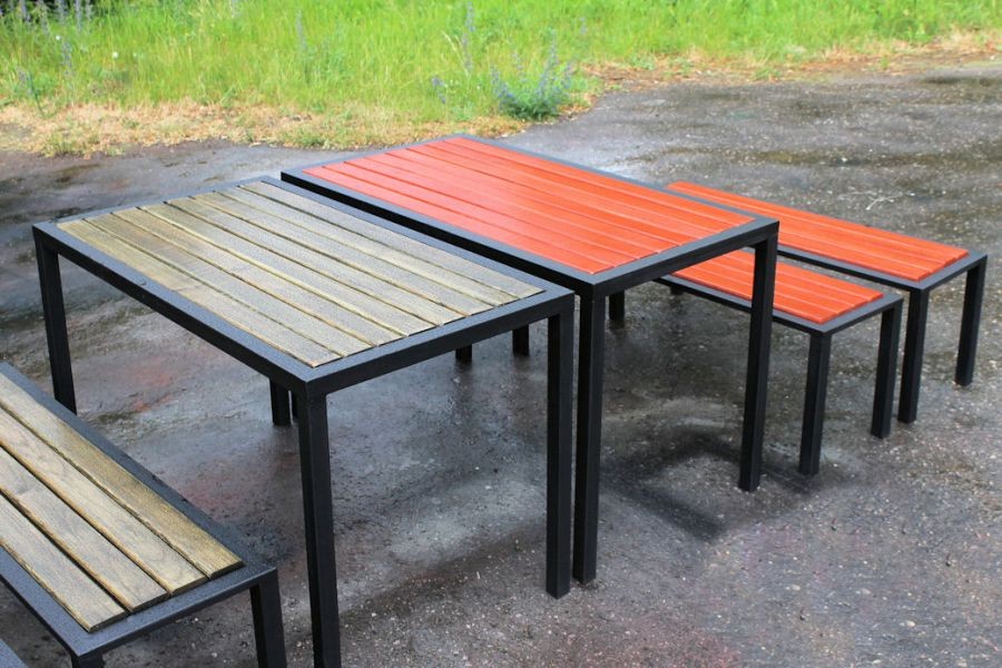 mobili da giardino dal profilo