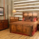 Camera da letto di campagna in stile rustico