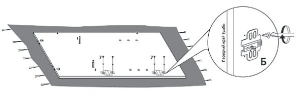 Realizzazione dei fori per le cerniere
