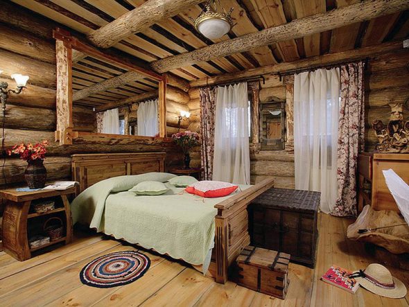 Letto in legno per camera da letto