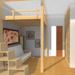 Letto trasformabile in legno