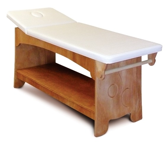 Lettino da giorno in legno per centro benessere