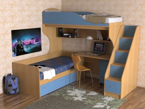 Letto a castello per bambini
