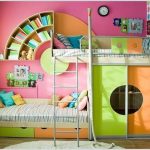 Mobili per bambini per due bambini Above the Rainbow