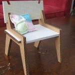 Sedia per bambini in cartone