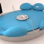 Divano letto dal design insolito