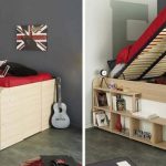 Letto contenitore di design