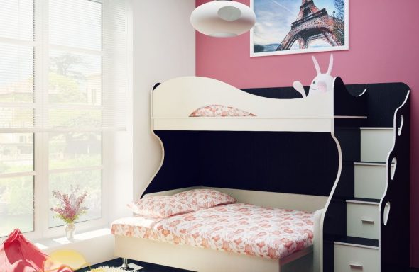 soppalco con letto a castello