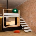 Soggiorno-camera da letto in stile loft