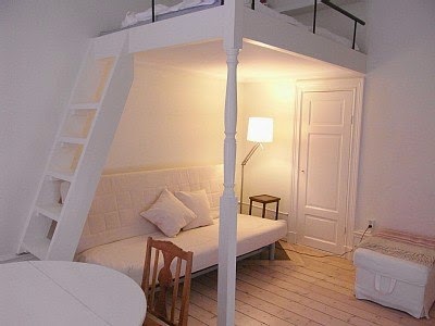 Letto a soppalco per camera da letto piccola
