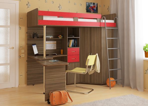 Mobili compatti per bambini per una stanza piccola