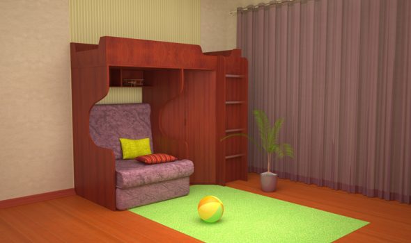 Set di mobili per la cameretta dei bambini