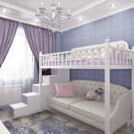 Bellissimo letto a soppalco bianco