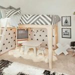 Bellissimo letto a soppalco bianco per la cameretta dei bambini