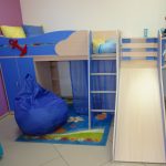 Letto a soppalco con area giochi Admiral
