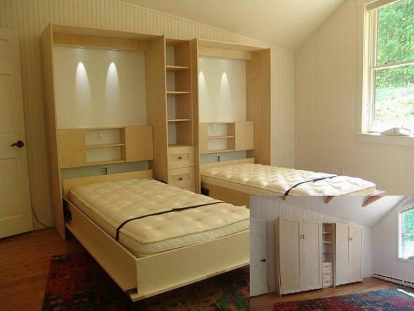 Armadio-letto per due bambini