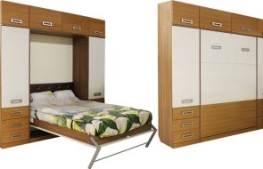 Armadio-letto smontato e montato