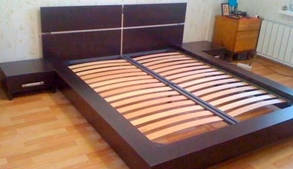 Letto in truciolato