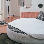 Letto rotondo per una camera da letto originale