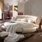 Letto rotondo con morbida imbottitura interna