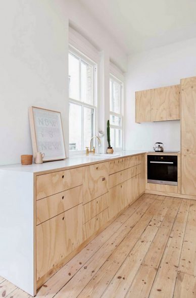 Set da cucina in compensato