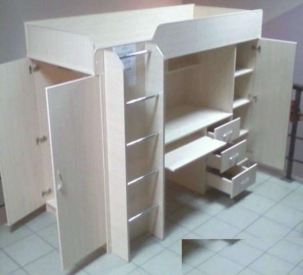 Letto-armadio multifunzionale