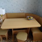 Angolo cucina morbido nell'interno della cucina