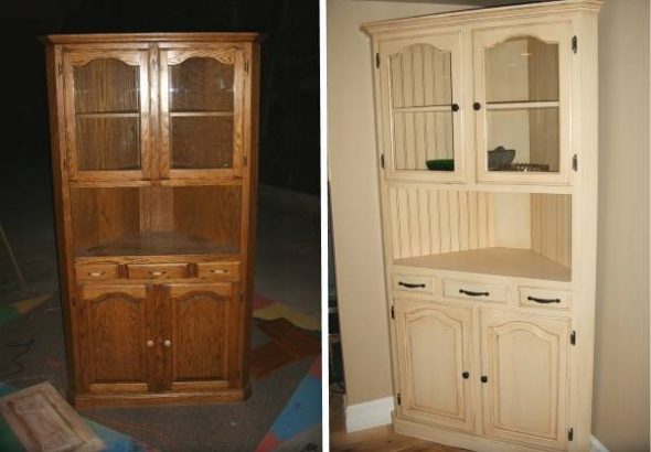 Verniciatura e restauro di un vecchio buffet
