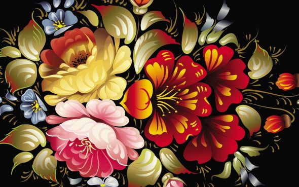 Esempi di pittura su sfondo nero
