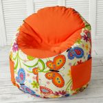 pouf multicolore per letti per bambini