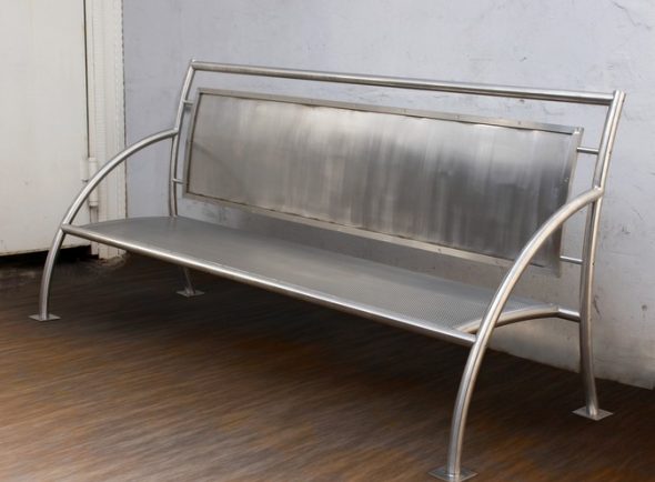 Panca in acciaio inox