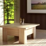 tavolo trasformabile in legno