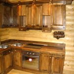Cucina angolare in legno fai da te