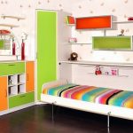 Letto incorporato all'interno di una cameretta per bambini