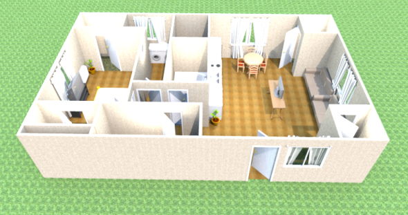 Modello 3D della casa