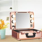 Valigia - borsa per cosmetici con piccolo specchio per il trucco incorporato