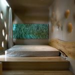 Letto in legno in stile ecologico