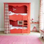 Letto a castello per bambini con tenda