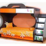 Letto a castello Pioneer in MDF con cassetti sottoletto su ruote