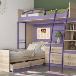 Letto a castello con letti angolari