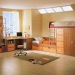 Letto a castello con disposizione sfalsata